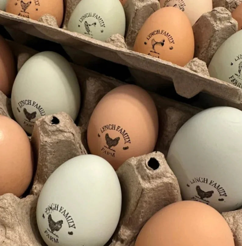 Egg Stamps Personalized Custom Egg Stamp, Chicken Coop Idea, Chicken Egg Stamp, Farm Stamper, Chicken Gifts, Hen Mini Egg Stamp For Farmer