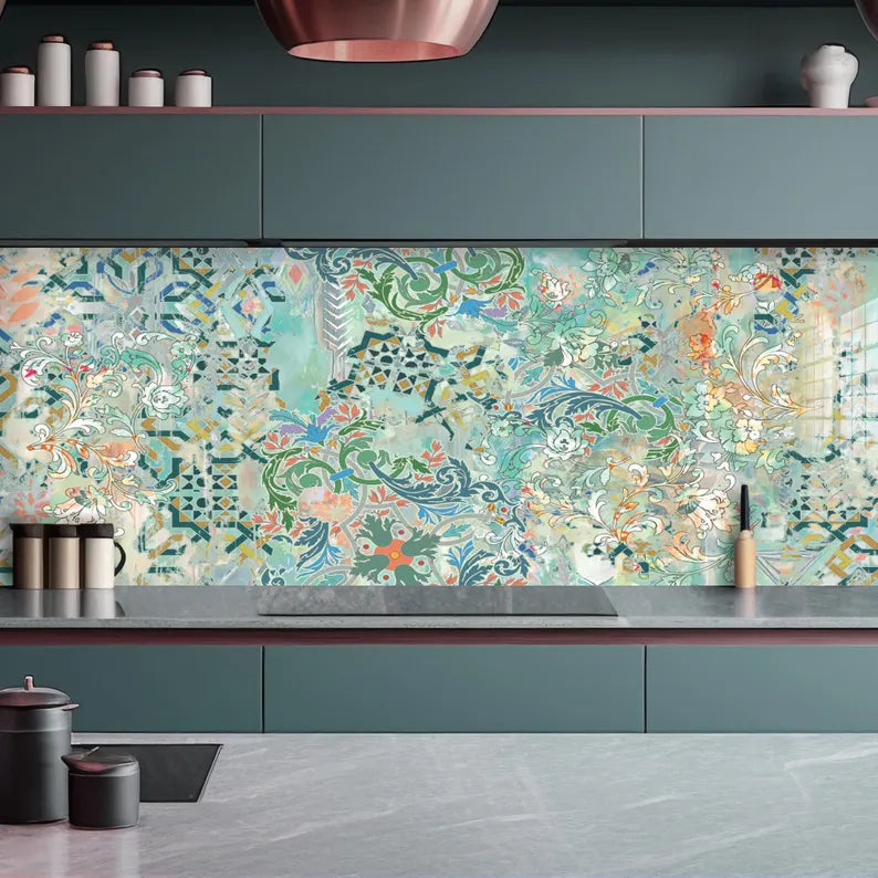 Tempered Glass Backsplash, Kitchen Sink Cover, Splashback Tile, Backsplash Guard, Stove Back Top Cover, Kitchen Decor, Glass Cutting Board